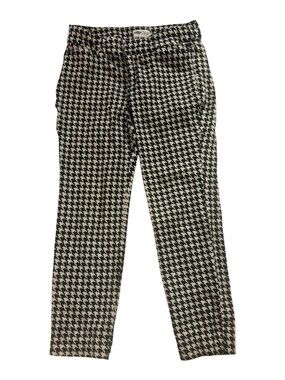 Old Navy Sz 4 Pixie Ankle Pants Navy White Stretch Secret Pocket